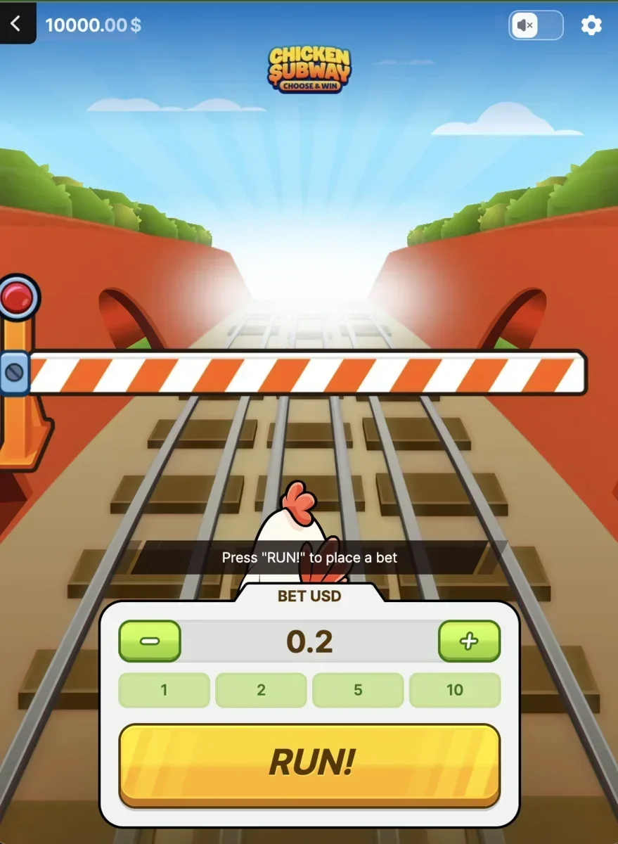 Chicken Subway mobile version on smartphone